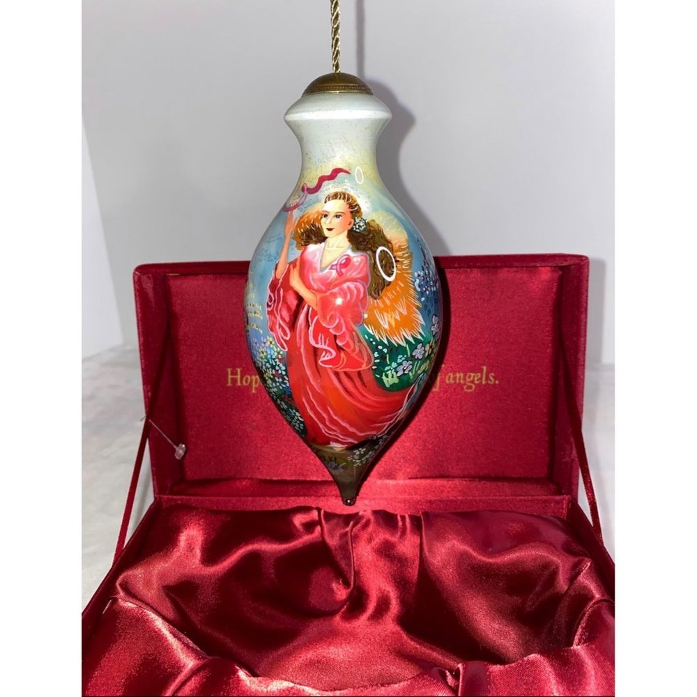 Vintage Ne’Qwa Art Dawn Of Hope Blown Glass Ornament